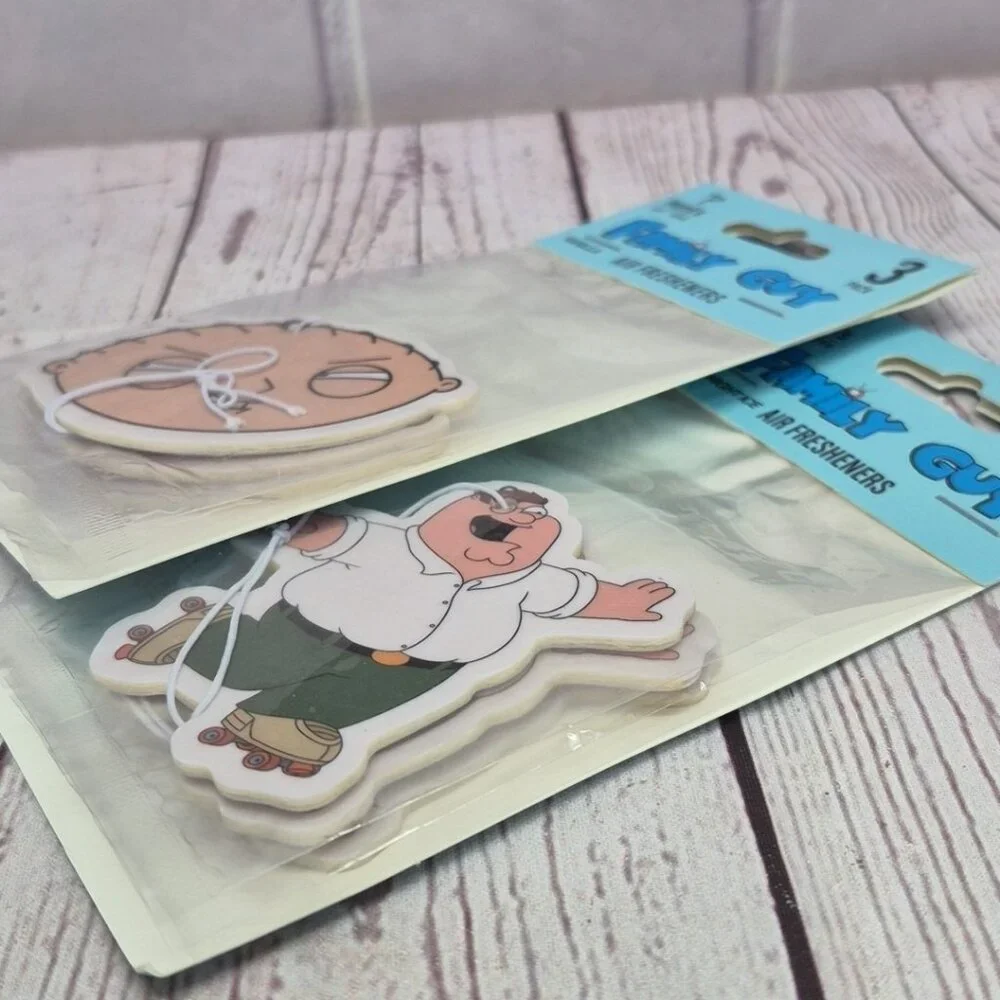 Family Guy Air Fresheners Peter Griffin and Stewie, Lot Of 2-3 Packs - Picture 7 of 7